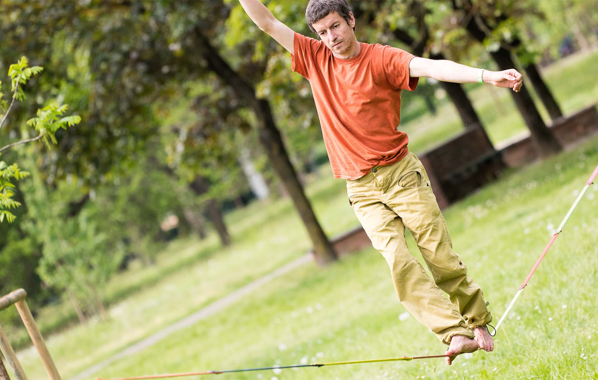 Longline slackline