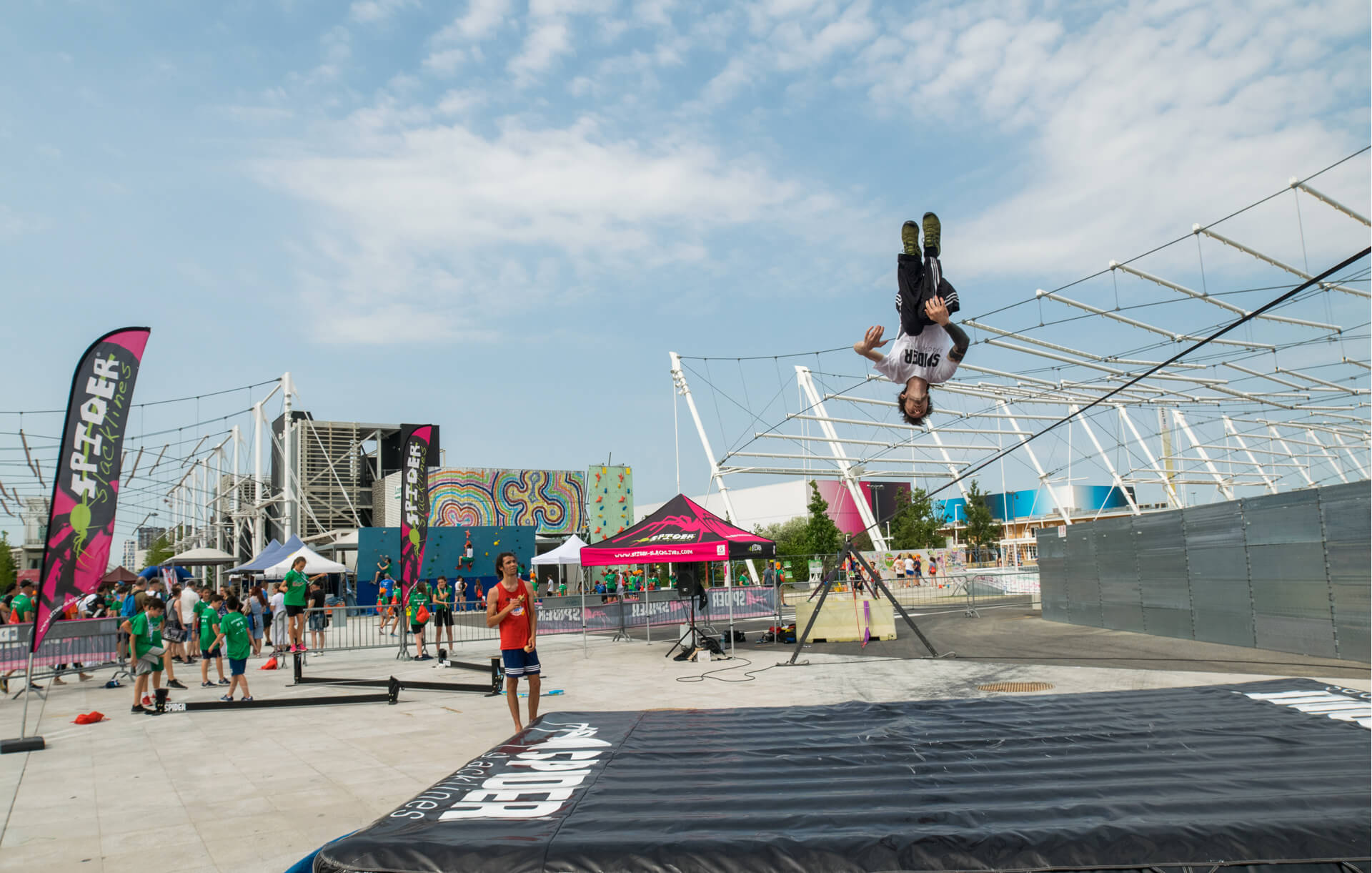 To start slacklining