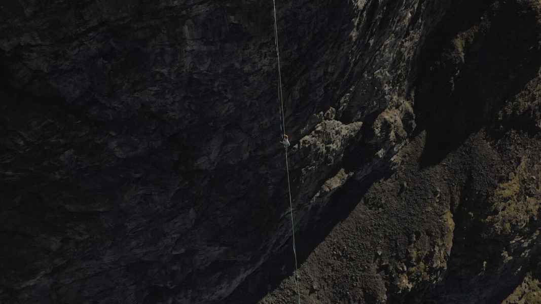 Lapporten (SE) highline 1,2 km world record on skydiamond 2021